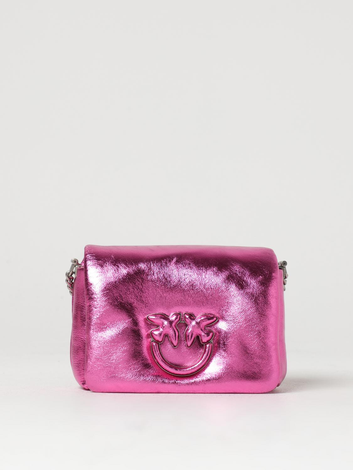 PINKO BORSA MINI: Borsa Love Click Pinko in nappa , Fuxia - Img 1
