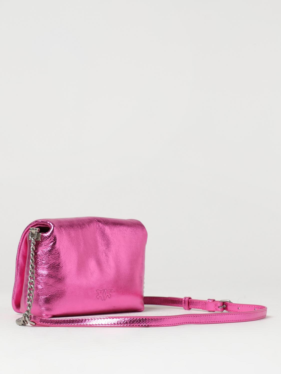 PINKO BORSA MINI: Borsa Love Click Pinko in nappa , Fuxia - Img 2