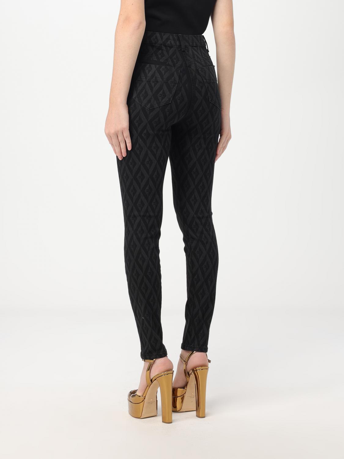 ELISABETTA FRANCHI JEANS: Jeans damen Elisabetta Franchi, Schwarz - Img 3