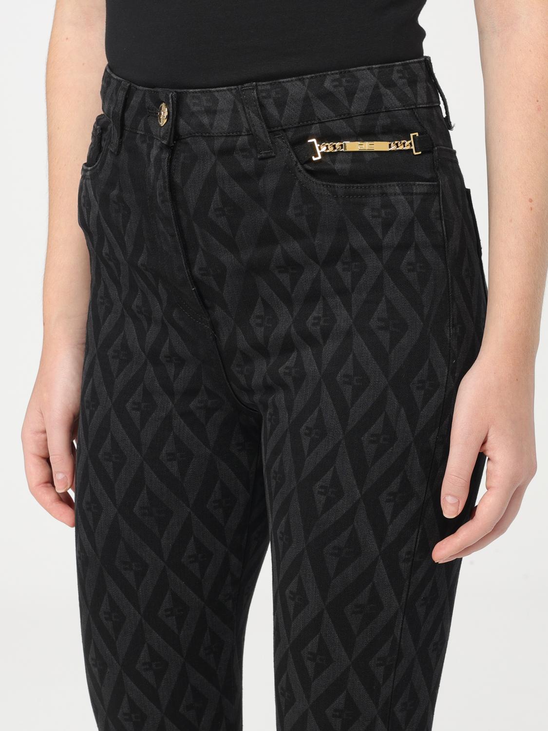 ELISABETTA FRANCHI JEANS: Jeans damen Elisabetta Franchi, Schwarz - Img 4