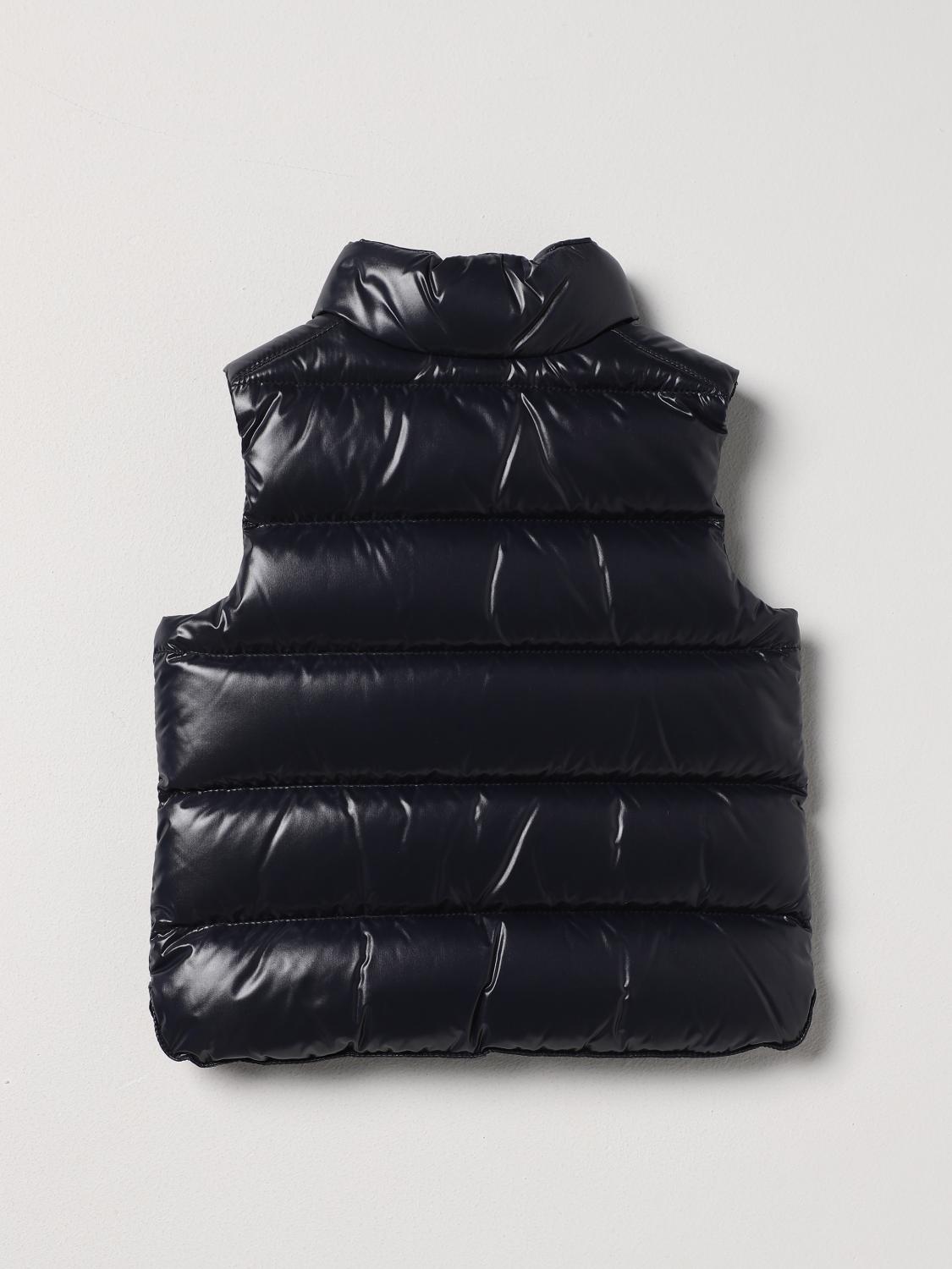 MONCLER CHALECO: Chaqueta niños Moncler, Azul Oscuro - Img 2