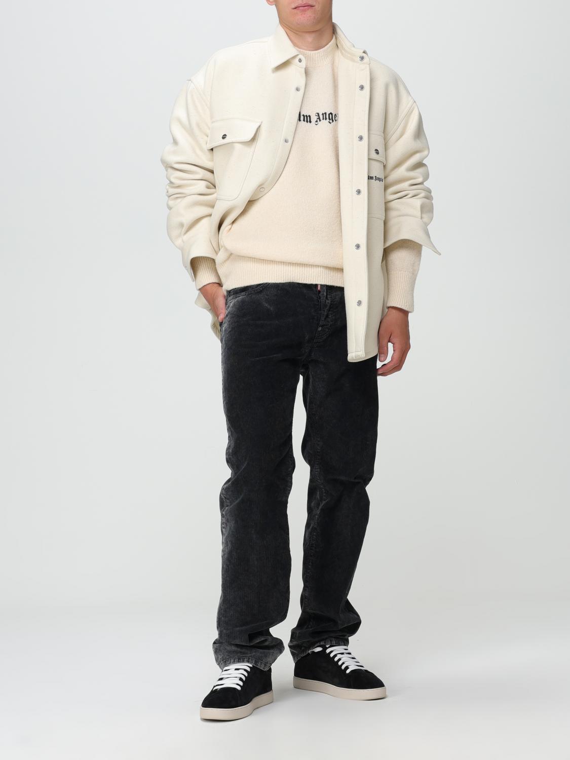 PALM ANGELS 재킷: 셔츠 남성 Palm Angels, 블랙 - Img 2