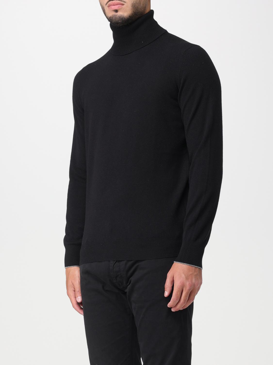BRUNELLO CUCINELLI PULLOVER: Pullover herren Brunello Cucinelli, Schwarz - Img 4