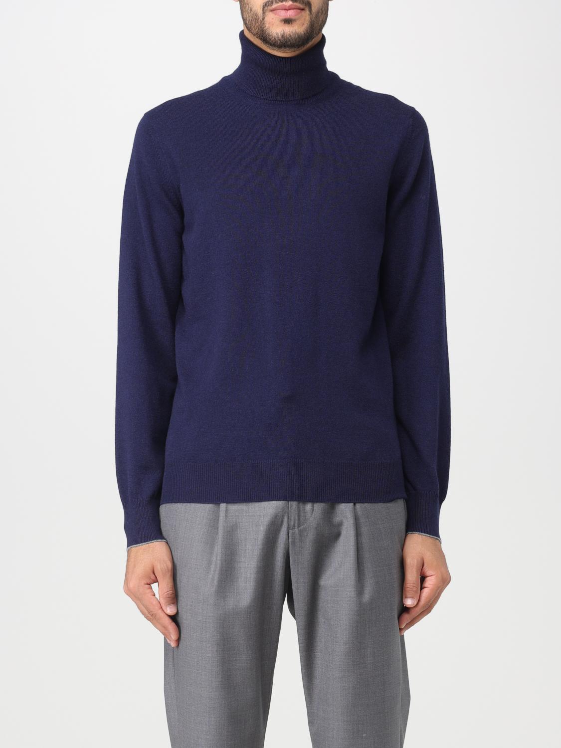BRUNELLO CUCINELLI PULLOVER: Pullover herren Brunello Cucinelli, Blau - Img 1