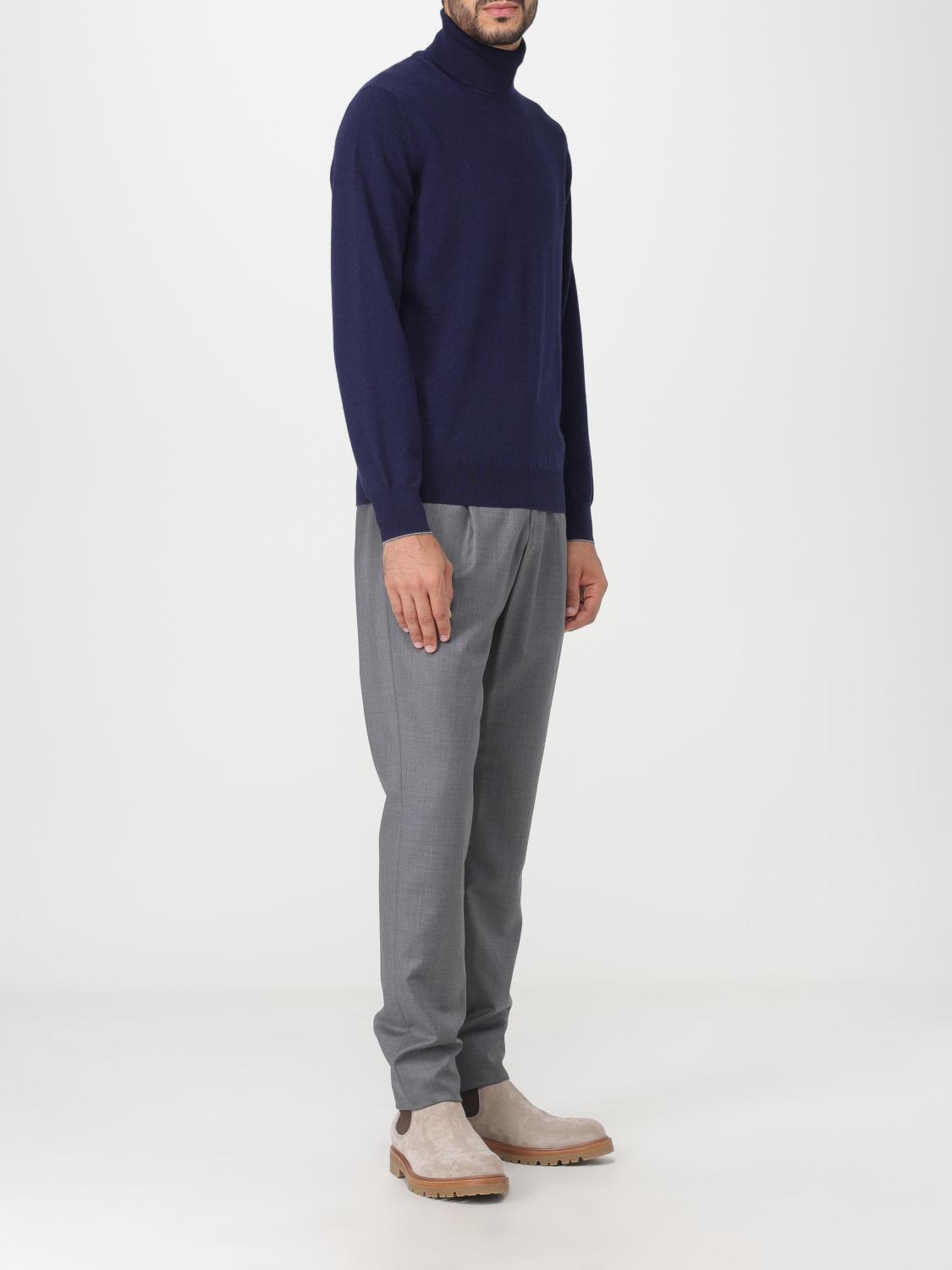 BRUNELLO CUCINELLI PULLOVER: Pullover herren Brunello Cucinelli, Blau - Img 2