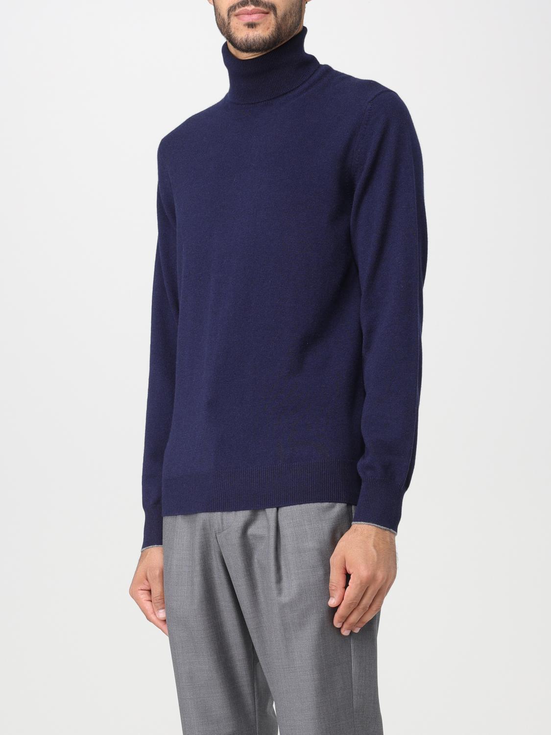 BRUNELLO CUCINELLI PULLOVER: Pullover herren Brunello Cucinelli, Blau - Img 4