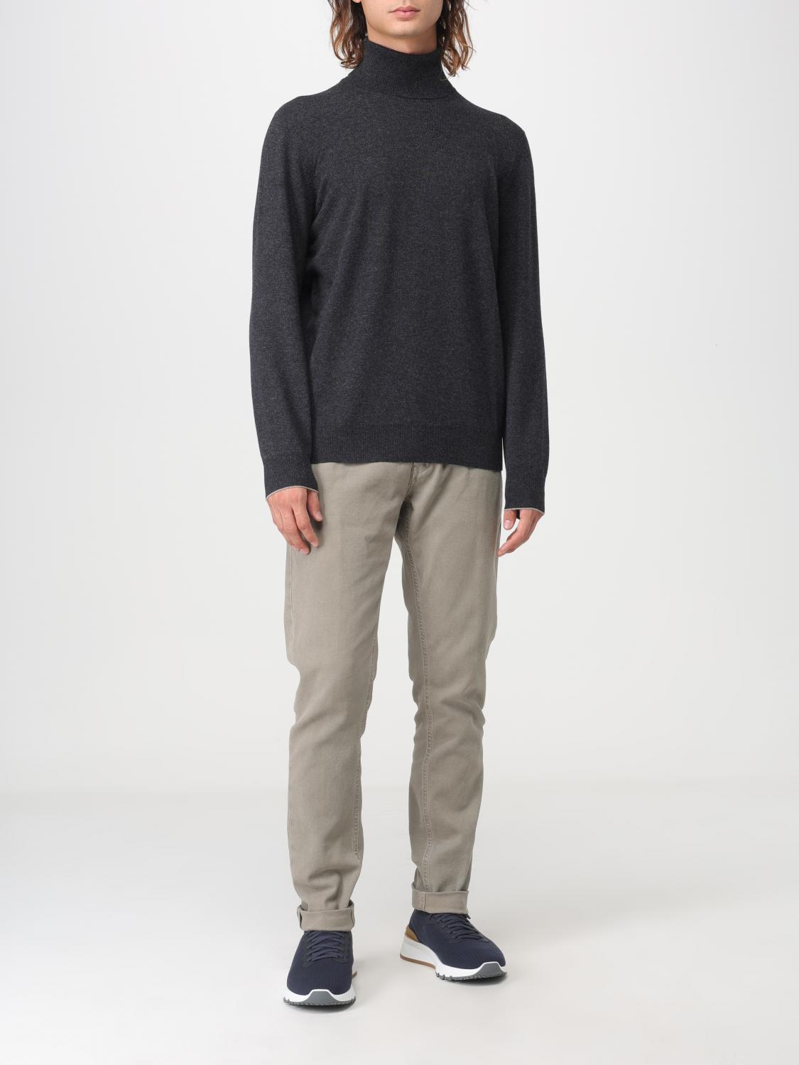 BRUNELLO CUCINELLI PULLOVER: Pullover herren Brunello Cucinelli, Charcoal - Img 2