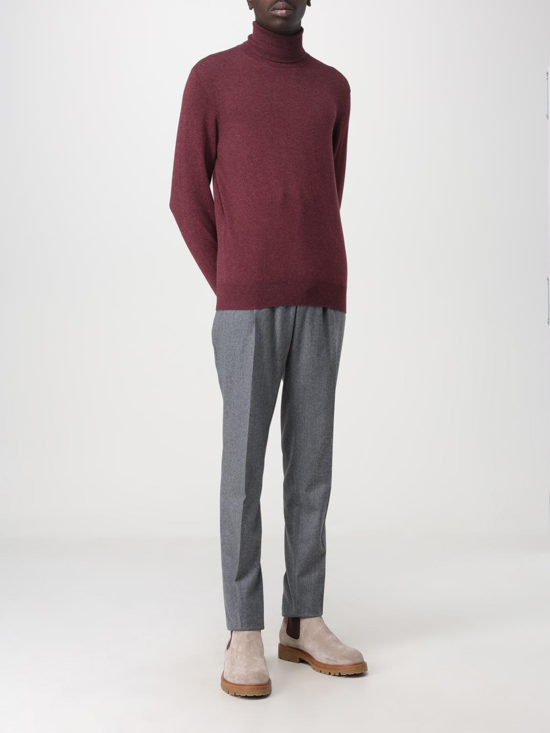 BRUNELLO CUCINELLI PULLOVER: Pullover herren Brunello Cucinelli, Weinrot - Img 2