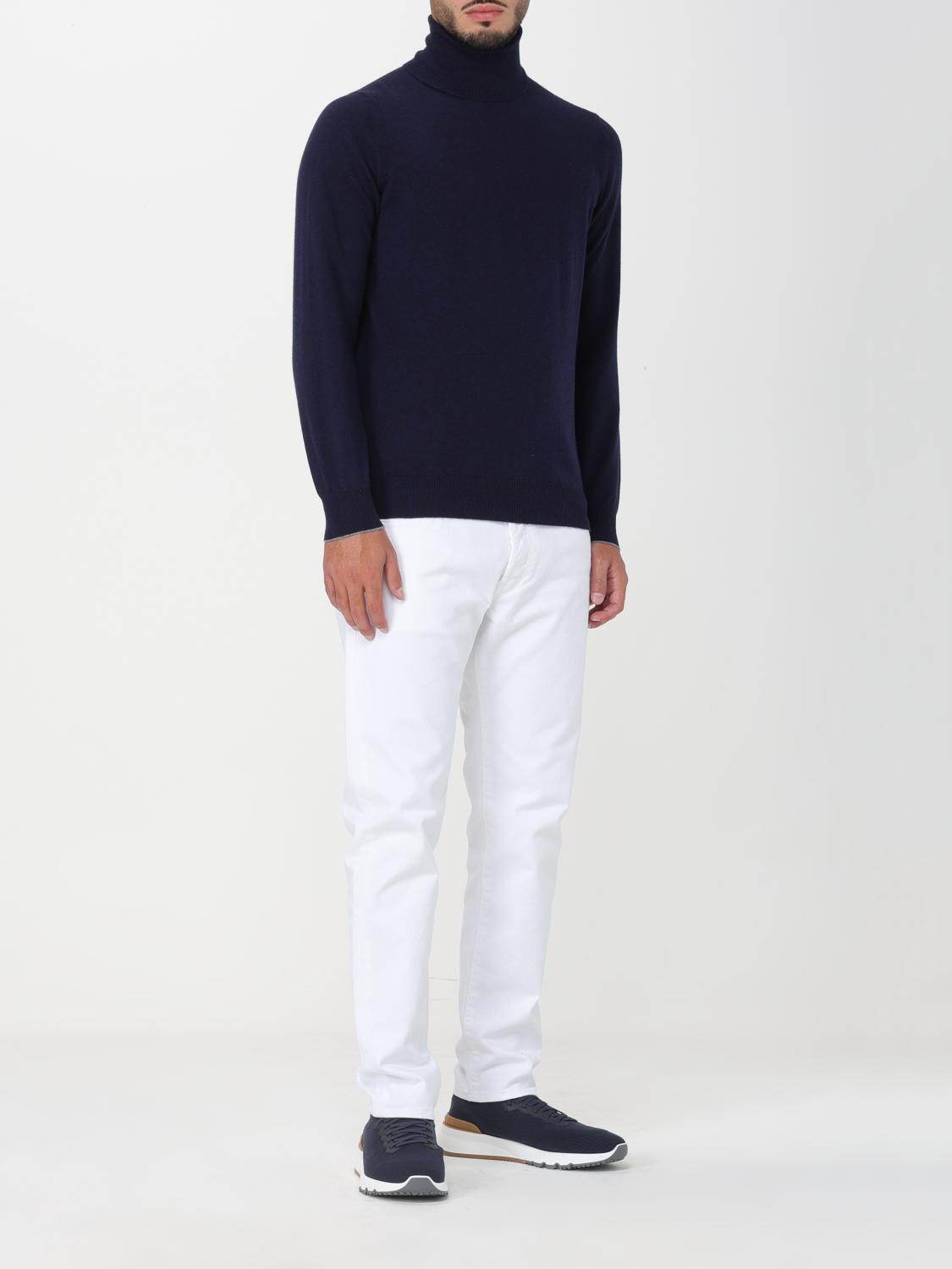 BRUNELLO CUCINELLI PULLOVER: Pullover herren Brunello Cucinelli, Blau 1 - Img 2
