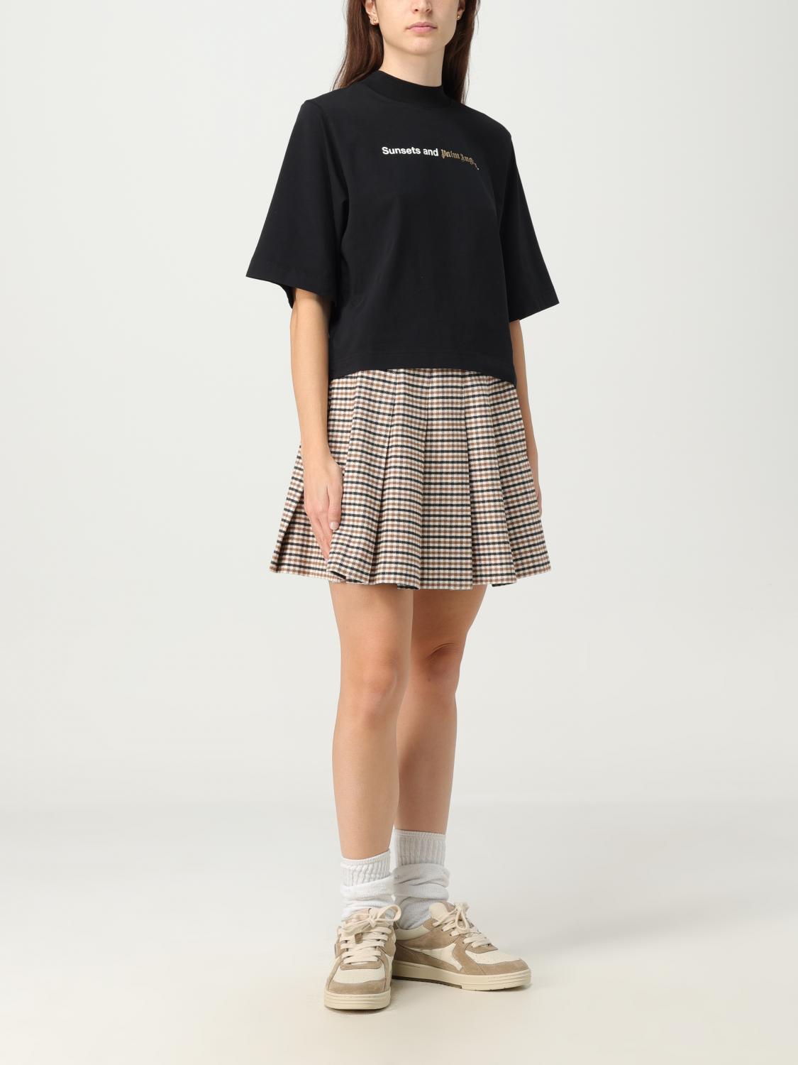 スカート PALM ANGELS Woman Skirt Beige PWCU005F23FAB001 6061 Palm Angels Outlet: Skirt woman - Beige | Palm Angels skirt