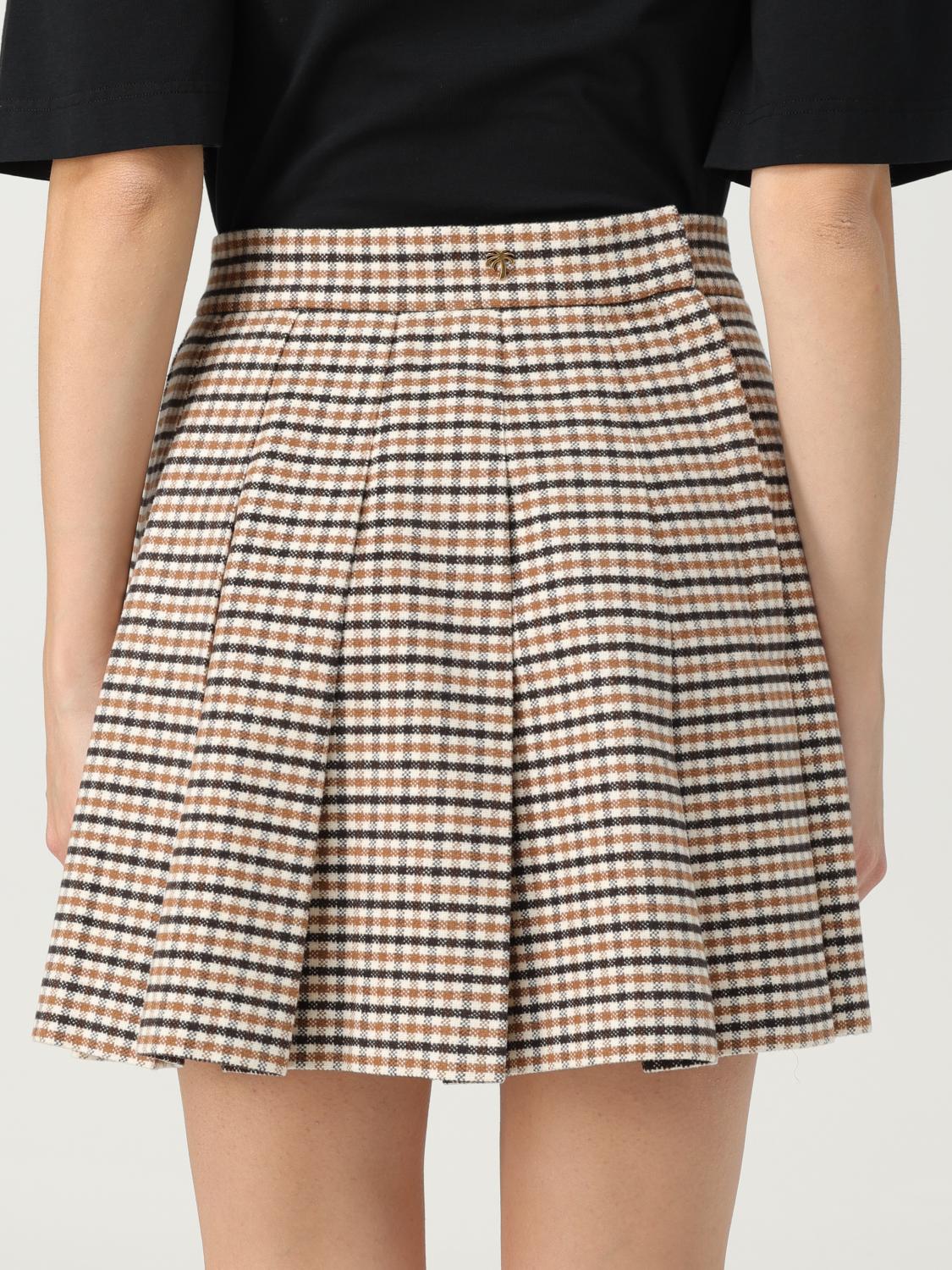 スカート PALM ANGELS Woman Skirt Beige PWCU005F23FAB001 6061 Palm Angels Outlet: Skirt woman - Beige | Palm Angels skirt