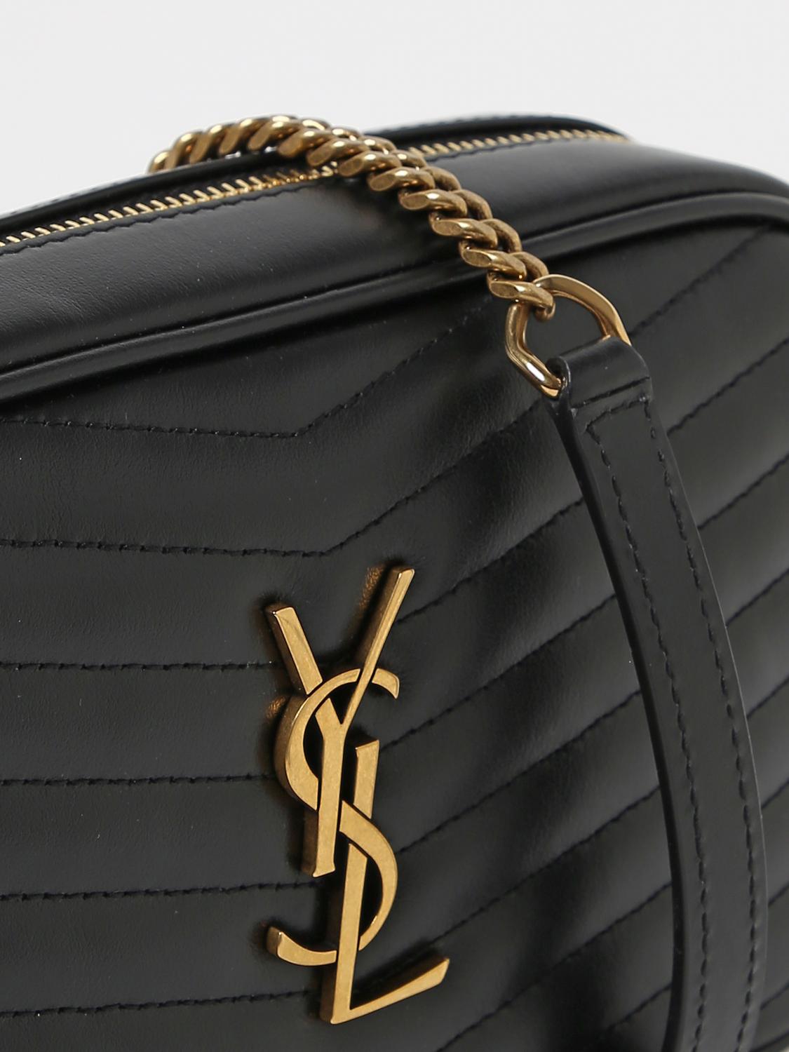 SAINT LAURENT BORSA MINI: Borsa Saint Laurent in pelle trapuntata, Nero - Img 3