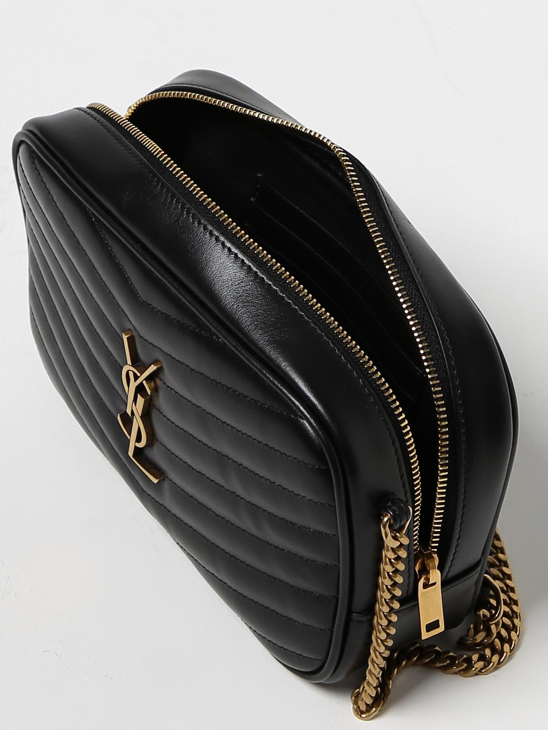 SAINT LAURENT BORSA MINI: Borsa Saint Laurent in pelle trapuntata, Nero - Img 4