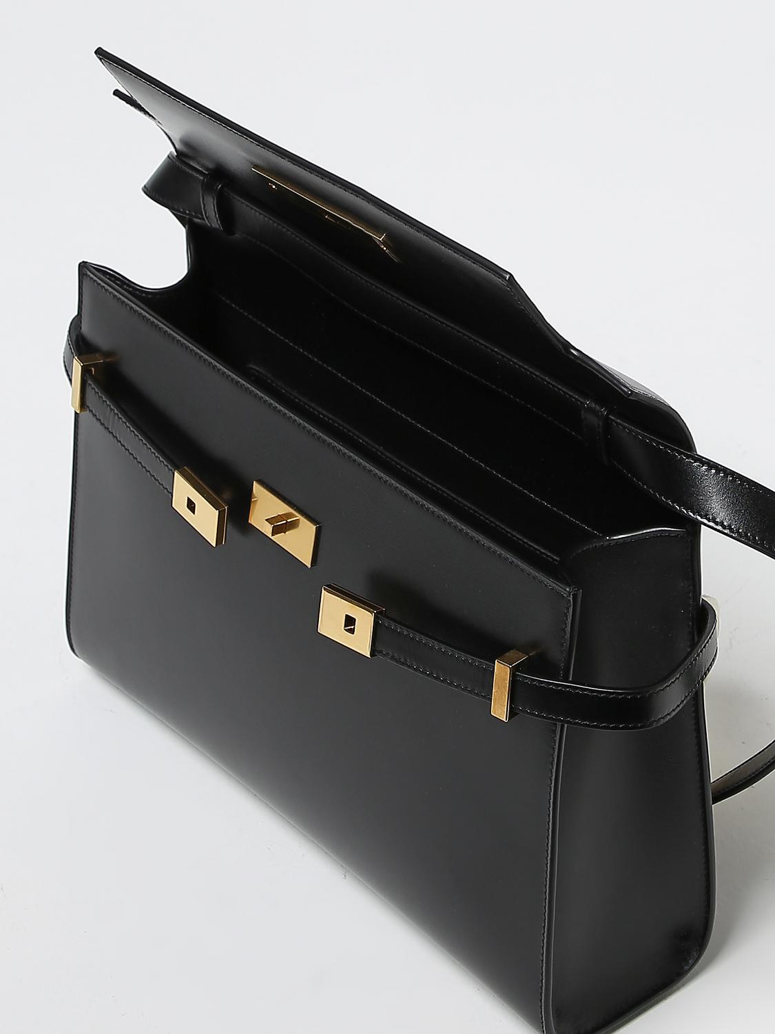SAINT LAURENT BORSA A SPALLA: Bolso de hombro mujer Saint Laurent, Ébano - Img 4