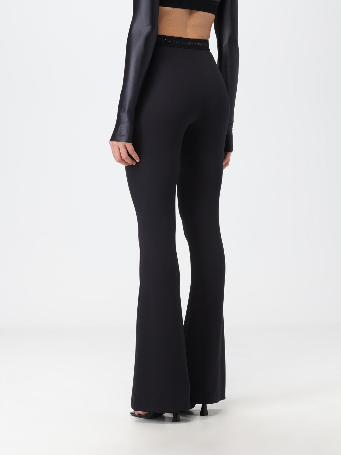 VERSACE JEANS COUTURE PANTALON: Pantalon femme Versace Jeans Couture, Noir - Img 2