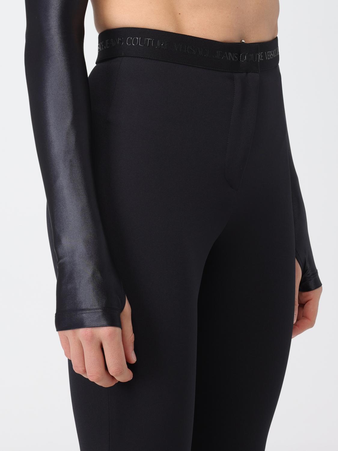 VERSACE JEANS COUTURE PANTALON: Pantalon femme Versace Jeans Couture, Noir - Img 3