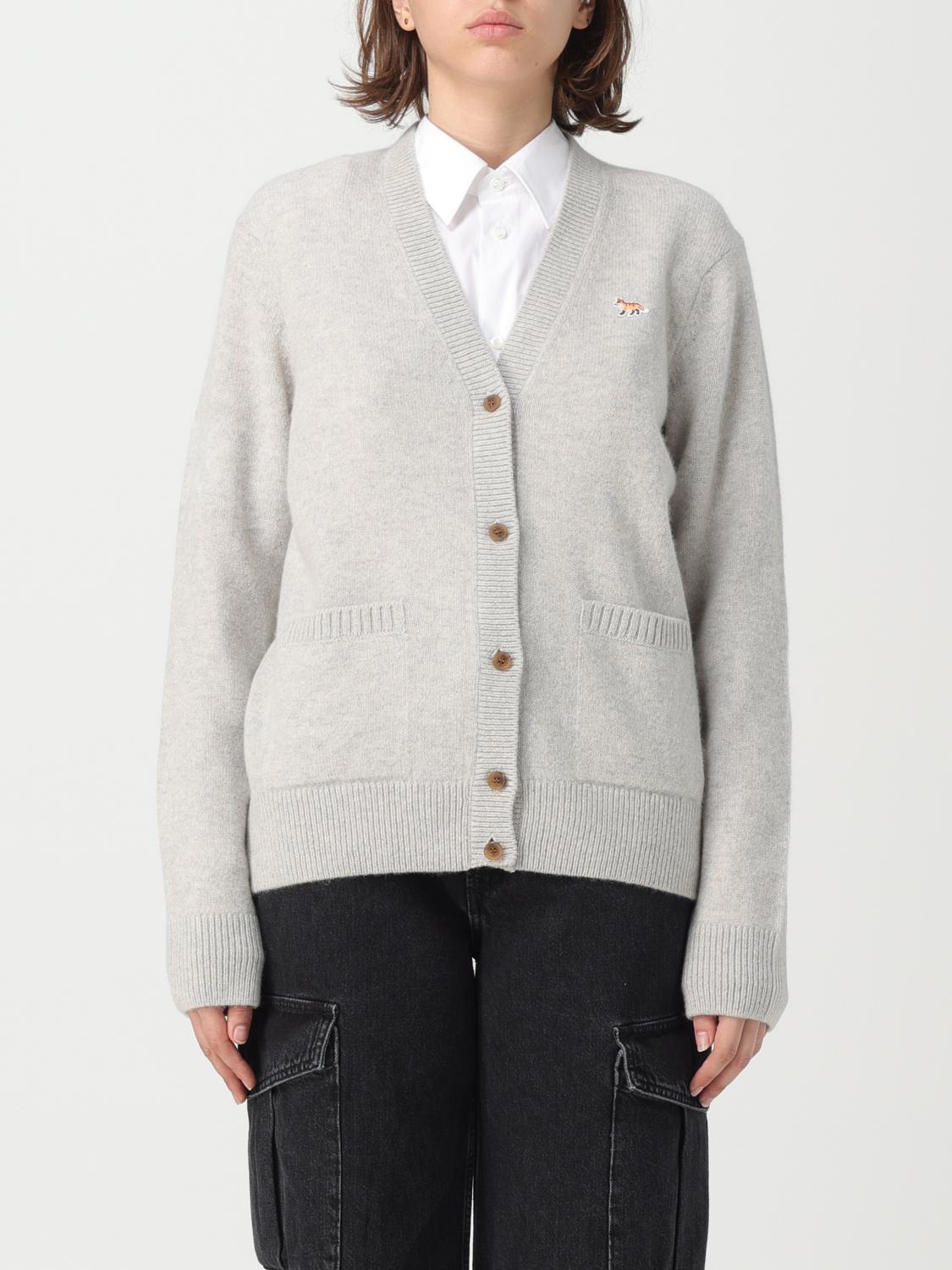 Maison Kitsuné wool cardigan - Grey | LW00507KT1006 | GIGLIO.COM
