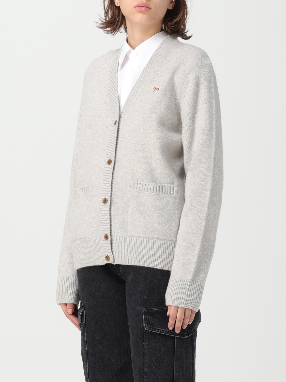 Maison Kitsuné wool cardigan - Grey | LW00507KT1006 | GIGLIO.COM
