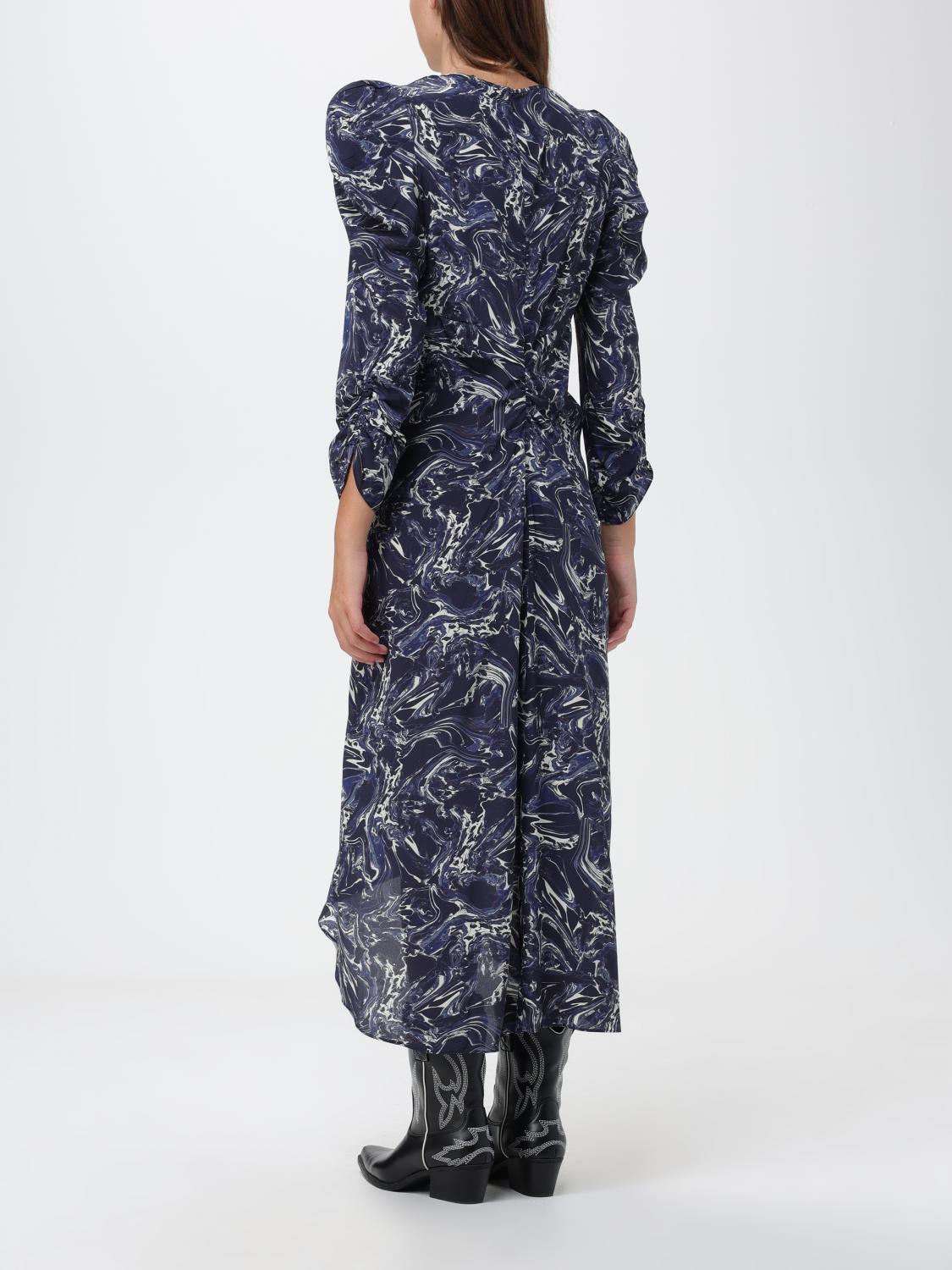 Isabel Marant Albini silk dress - Blue | RO0011FCA4J27I | GIGLIO.COM Isabel Marant Albini silk dress - Blue | RO0011FCA4J27I | GIGLIO.COM