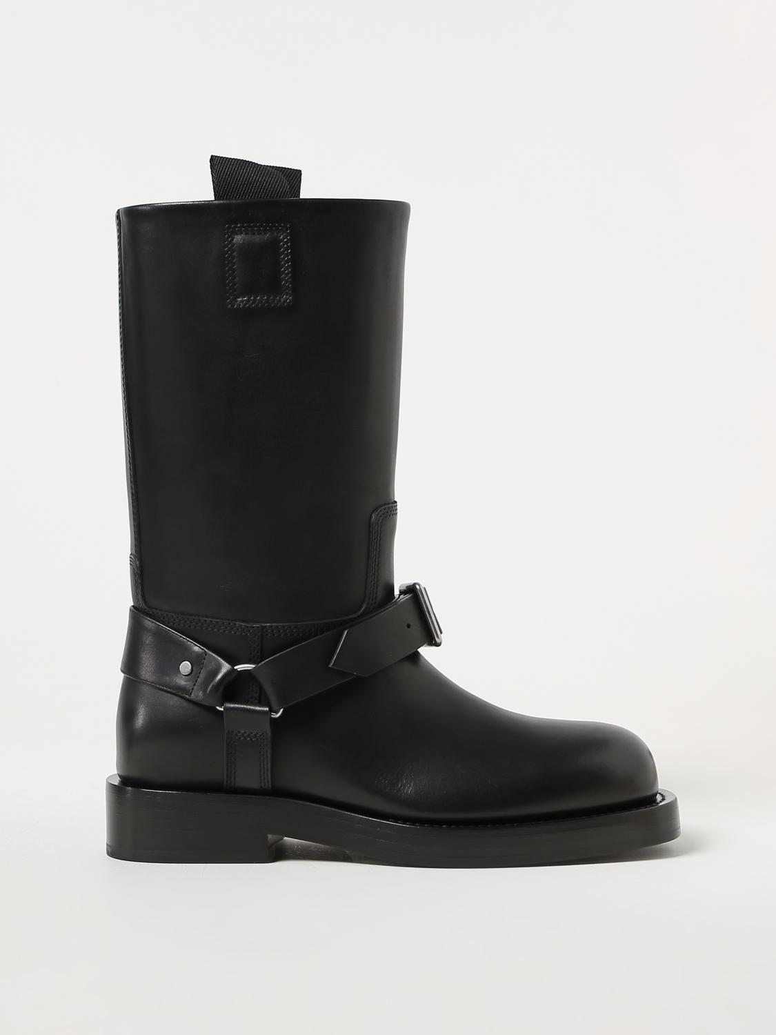 BURBERRY: Boots men Black Burberry boots 8074375 online at
