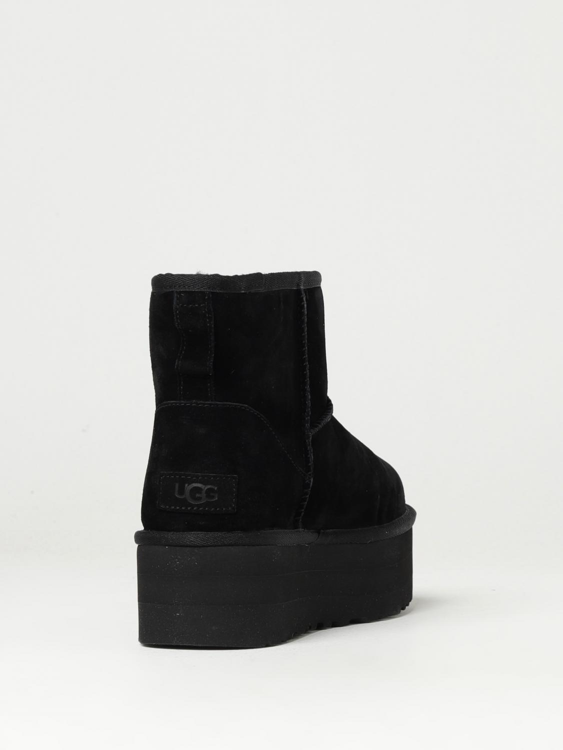UGG FLAT ANKLE BOOT: Shoes woman UGG, Black - Img 3