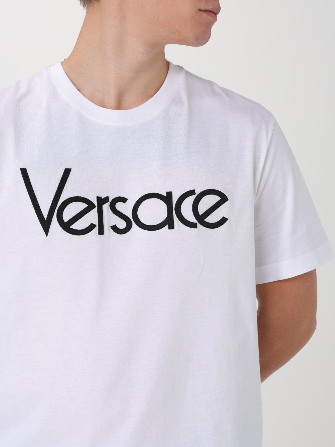 VERSACE ホワイト Tシャツ Versace T-shirt Men White Statue Size XL | eBay