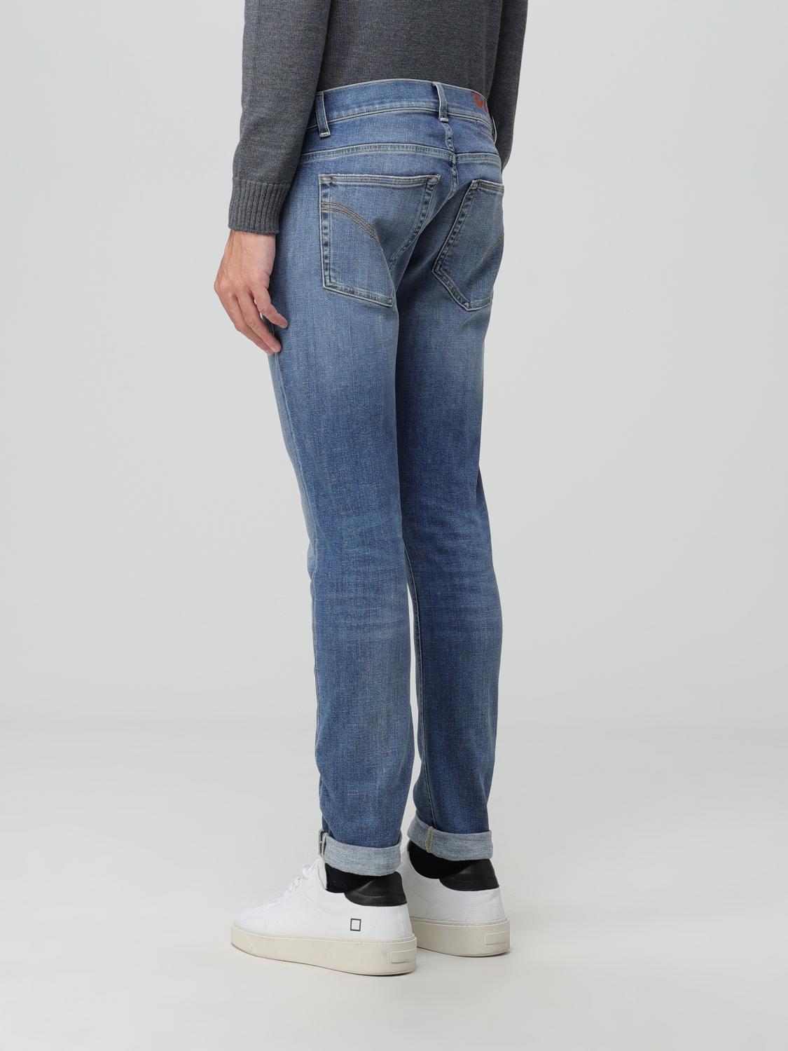 DONDUP JEANS: Jeand Dondup in denim stretch a vita bassa, Denim - Img 2