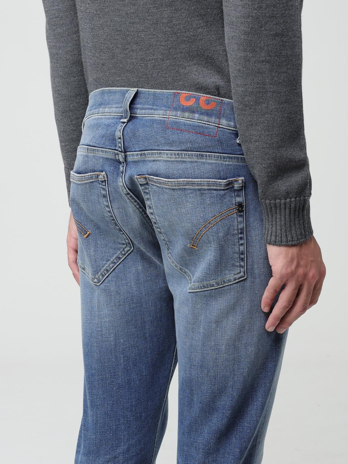 DONDUP JEANS: Jeand Dondup in denim stretch a vita bassa, Denim - Img 3