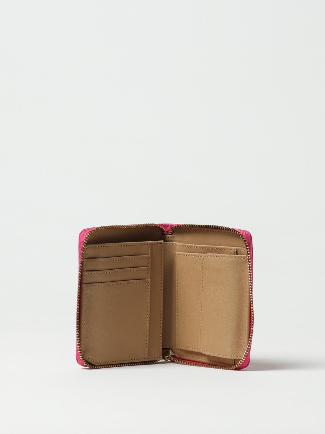 Love Moschino wallet in saffiano synthetic leather - Fuchsia
