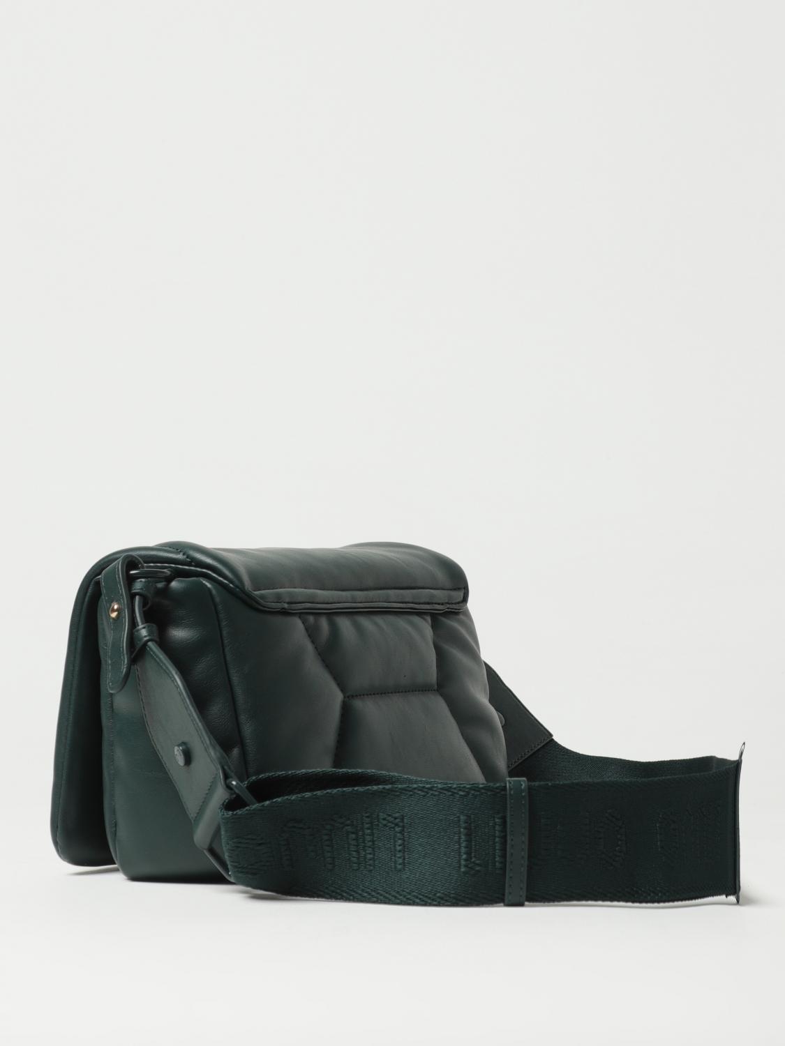 LIU JO BORSA A SPALLA: Borsa Liu Jo in nappa sintetica con logo embossed, Petrolio - Img 2