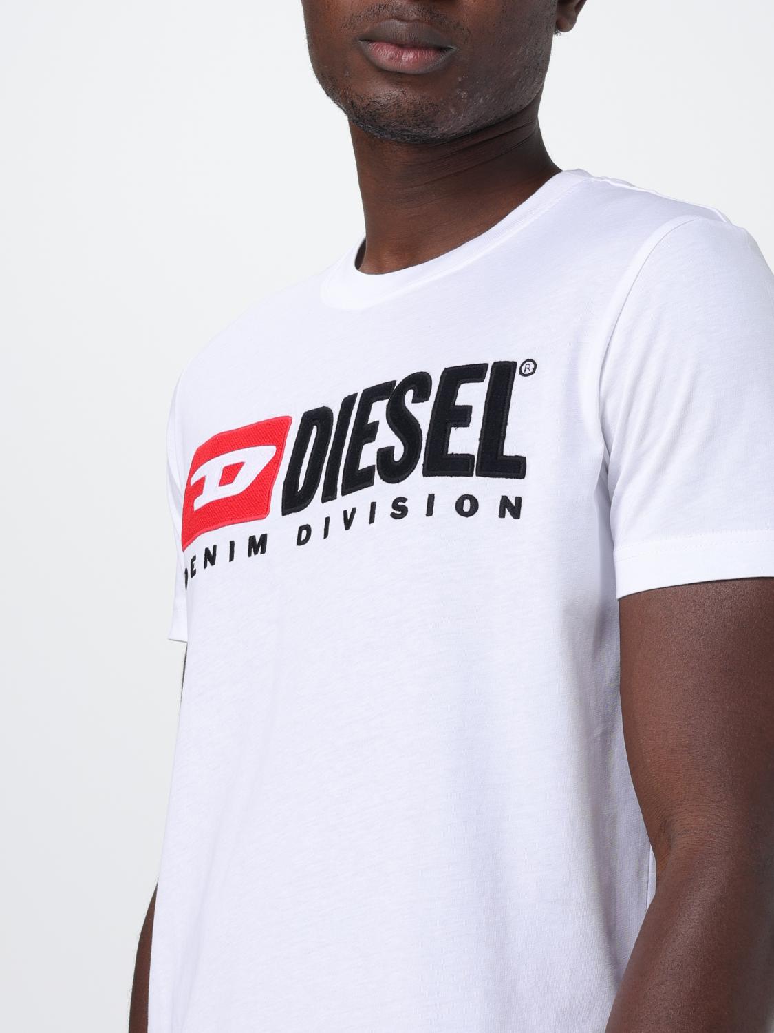DIESEL T-SHIRT: Diesel cotton t-shirt, White - Img 4