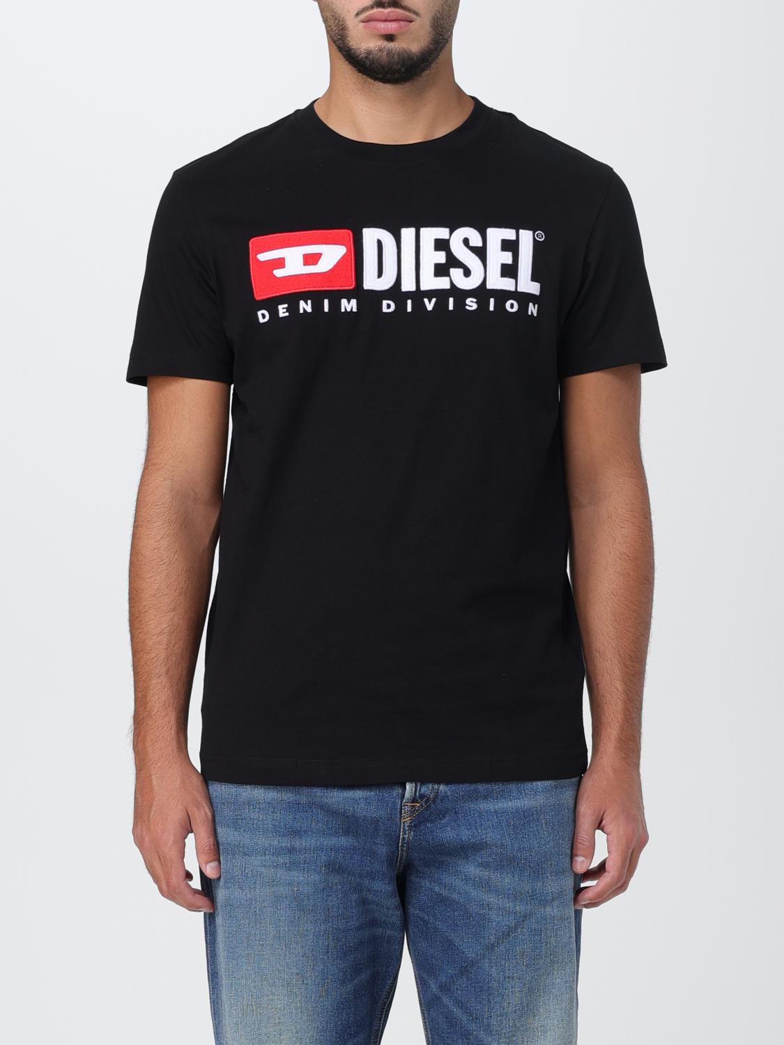 DIESEL T-SHIRT: Diesel cotton t-shirt, Black - Img 1