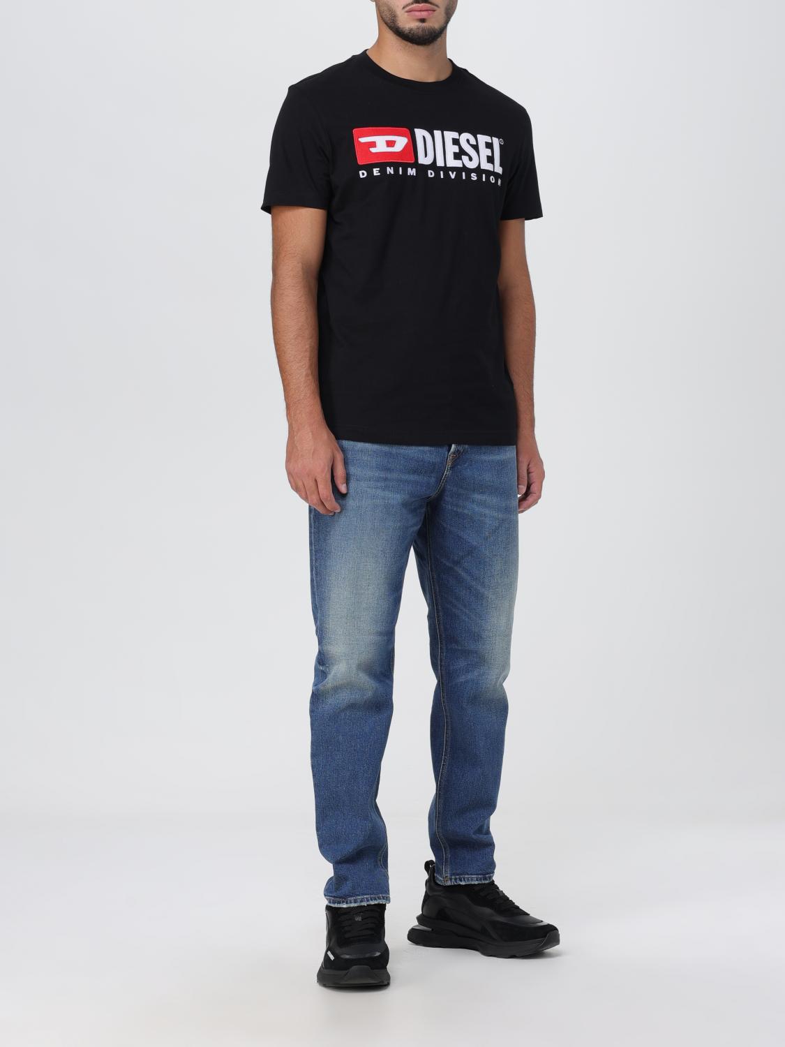 DIESEL T-SHIRT: Diesel cotton t-shirt, Black - Img 2