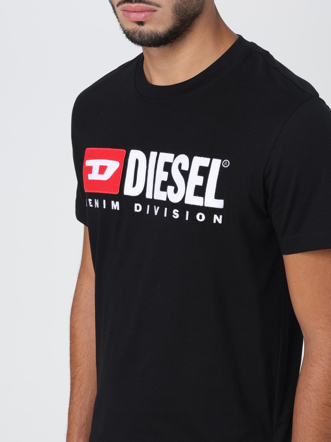 DIESEL T-SHIRT: Diesel cotton t-shirt, Black - Img 4