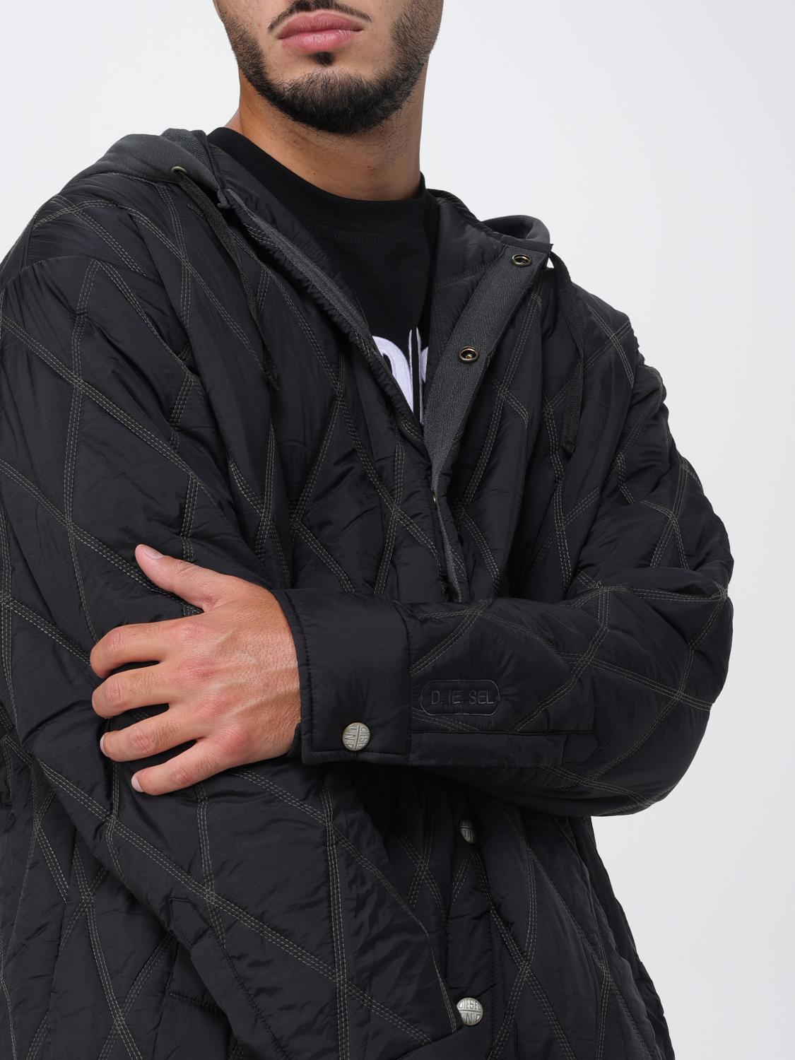 DIESEL：ジャケット メンズ - ブラック | GIGLIO.COMオンラインの
