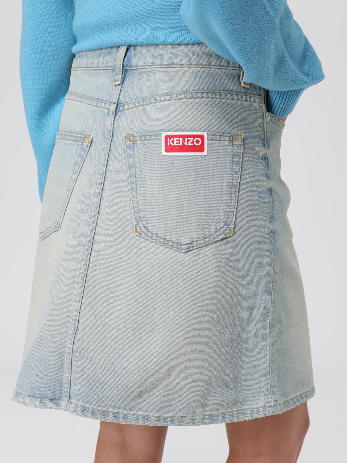 スカート KENZO Woman Skirt Blue FD62DJ2746B8 DS KENZO Woman Skirt Blue FD62DJ2746B8 DS