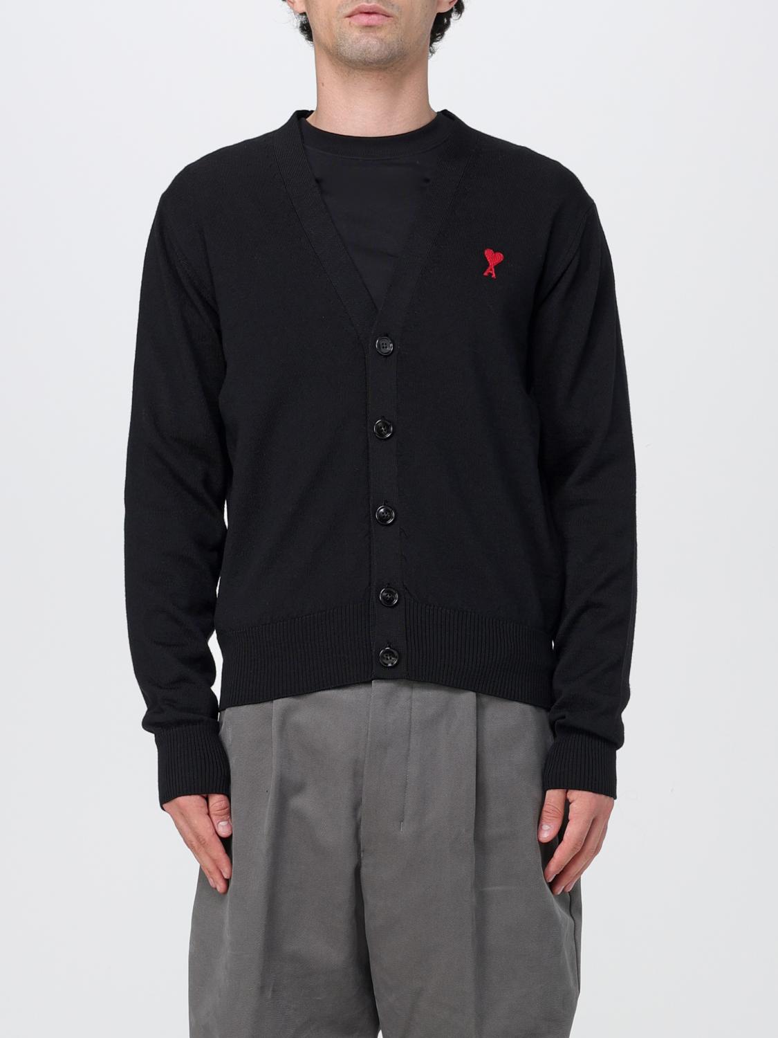 AMI PARIS CARDIGAN: Sweater men Ami Paris, Black - Img 1