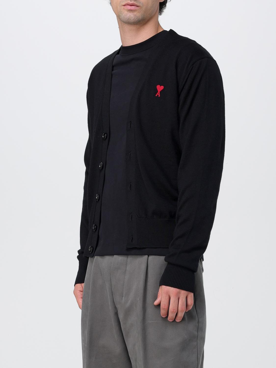 AMI PARIS CARDIGAN: Sweater men Ami Paris, Black - Img 4