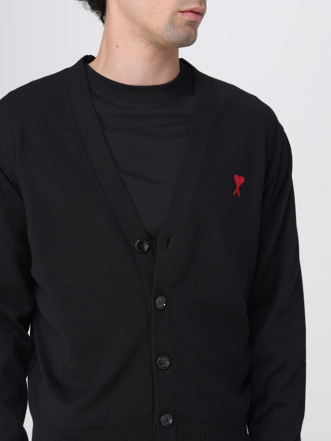 AMI PARIS CARDIGAN: Sweater men Ami Paris, Black - Img 5