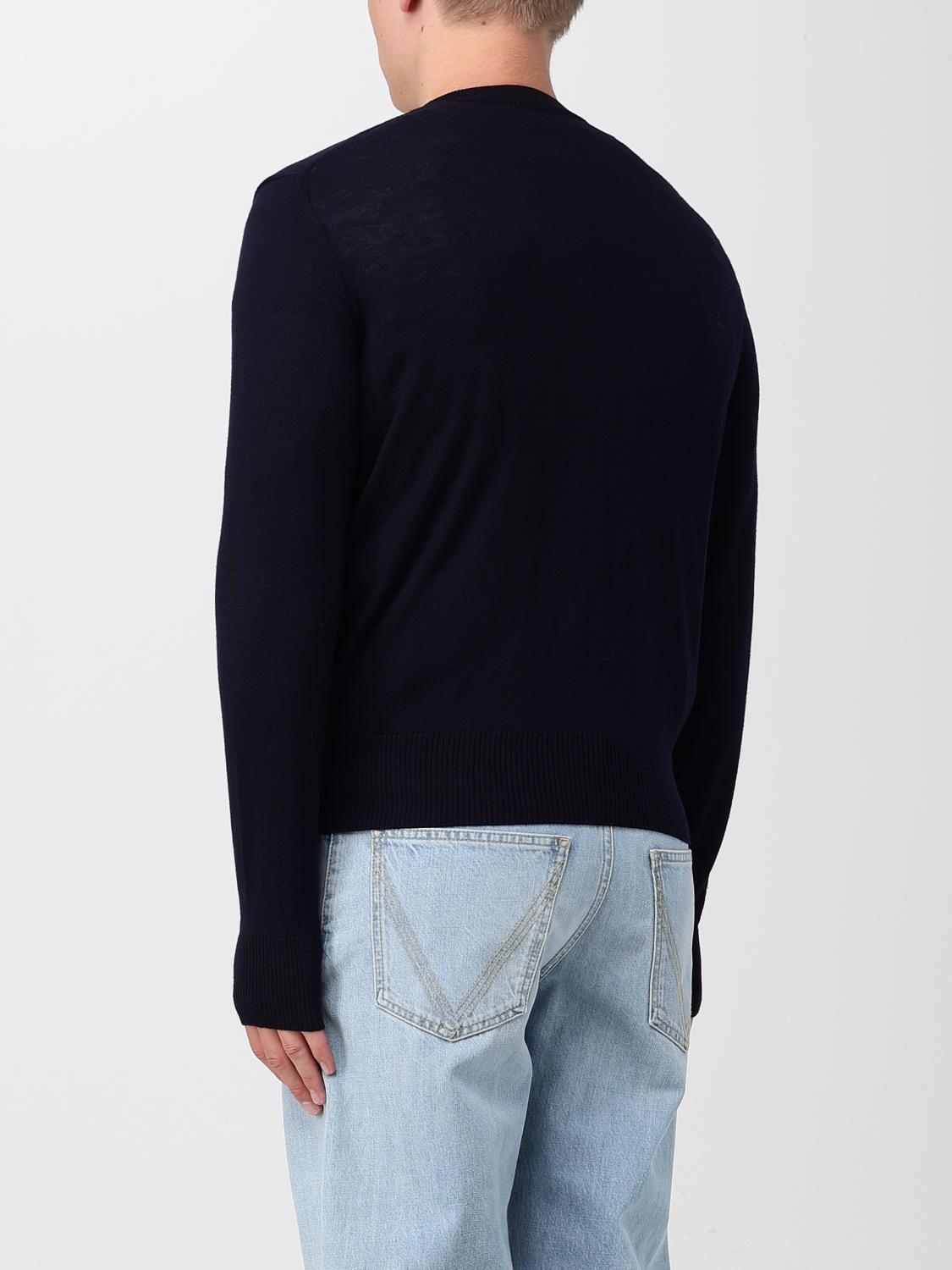 AMI PARIS STRICKJACKE: Pullover herren Ami Paris, Blau - Img 3