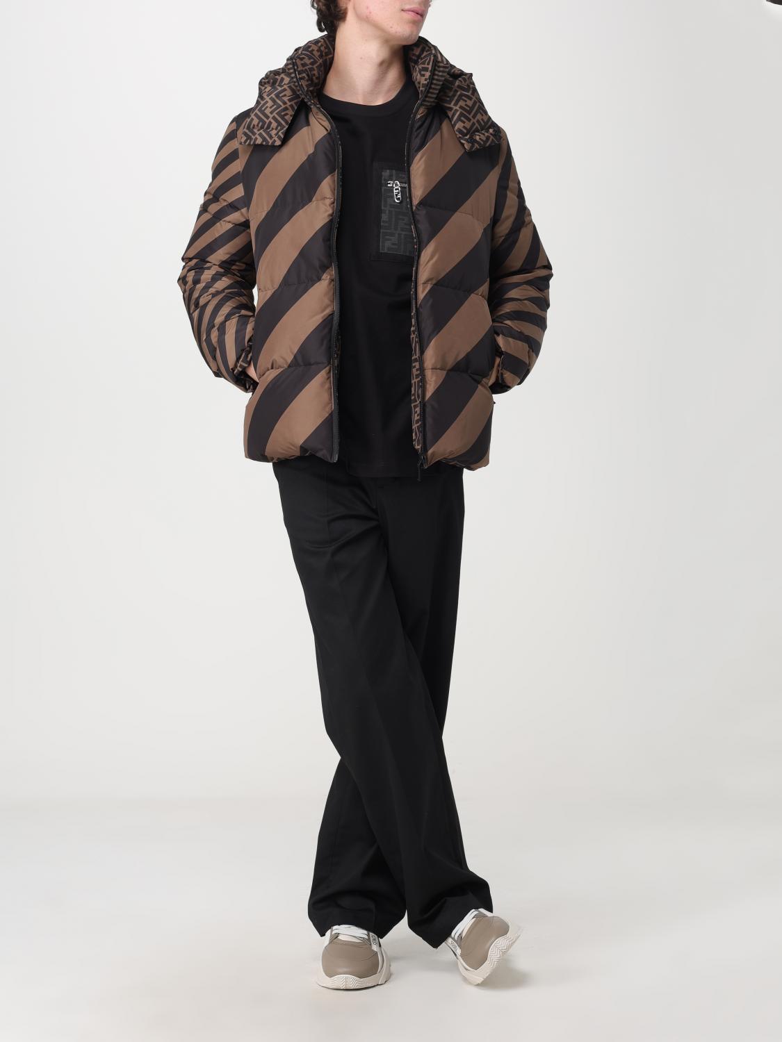 Fendi Reversible jacket in padded nylon - Brown | FAA582A79O