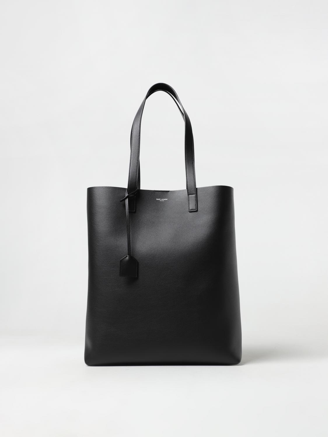 SAINT LAURENT BORSA: Borsa Saint Laurent in pelle a micro grana, Nero - Img 1