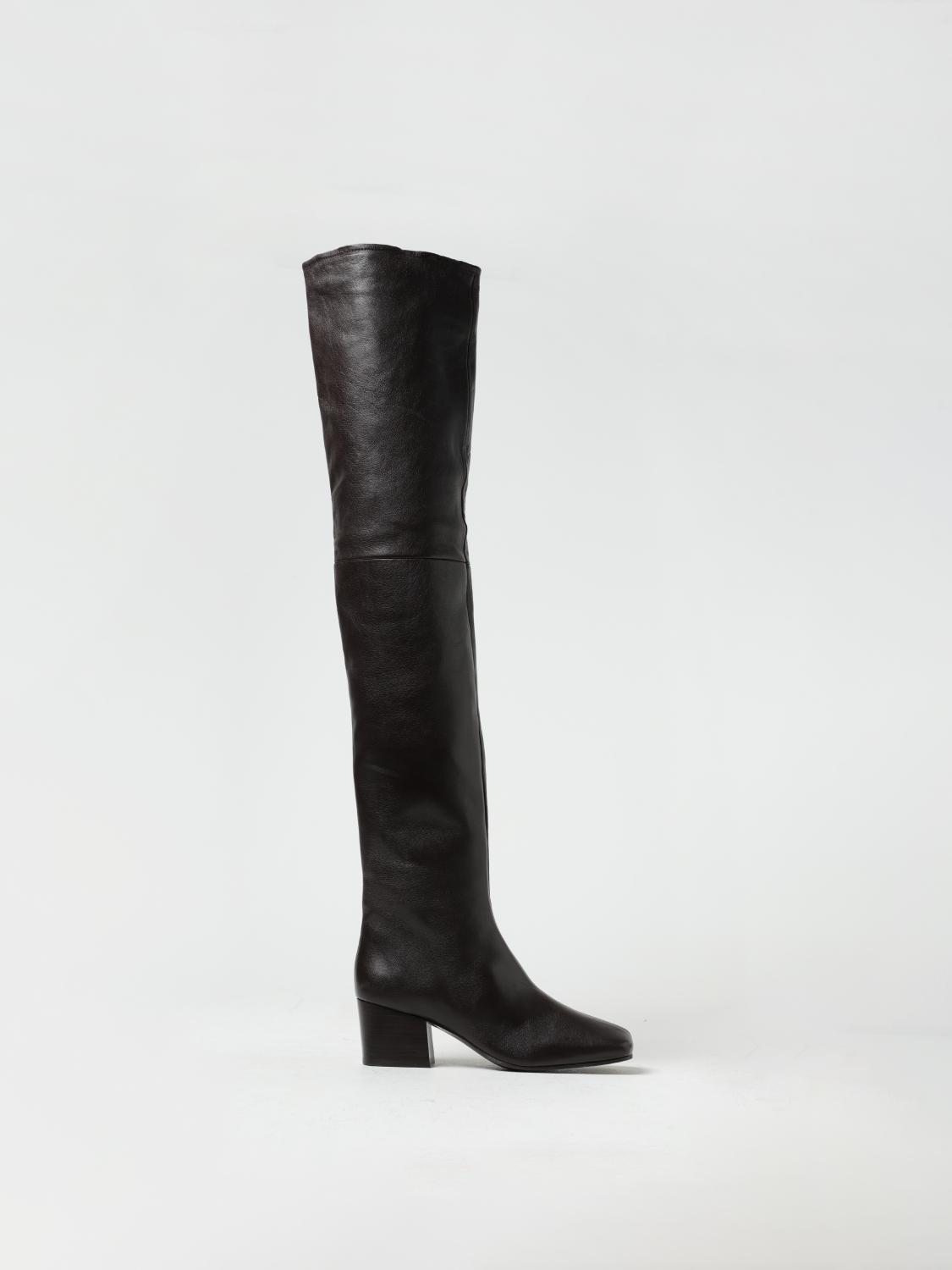 LEMAIRE STIVALI: Stivale Lemaire in pelle bottalata, Marrone - Img 1