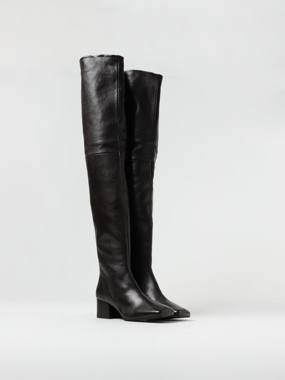 LEMAIRE STIVALI: Stivale Lemaire in pelle bottalata, Marrone - Img 2