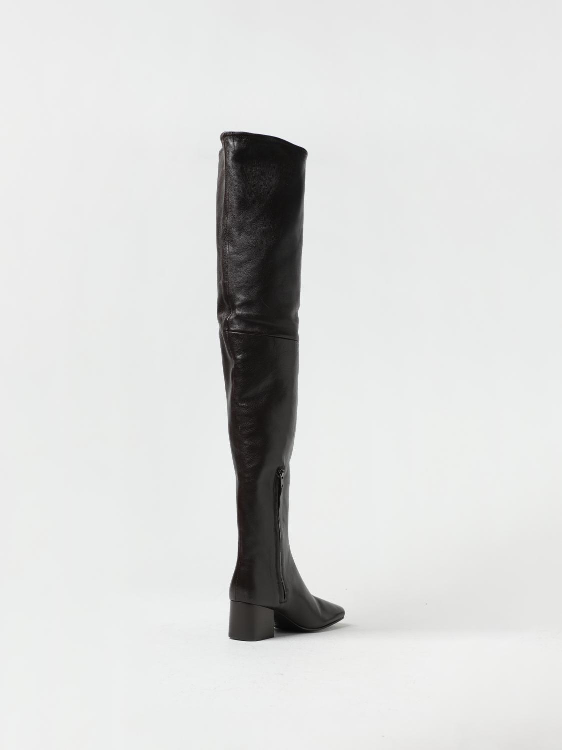 LEMAIRE STIVALI: Stivale Lemaire in pelle bottalata, Marrone - Img 3