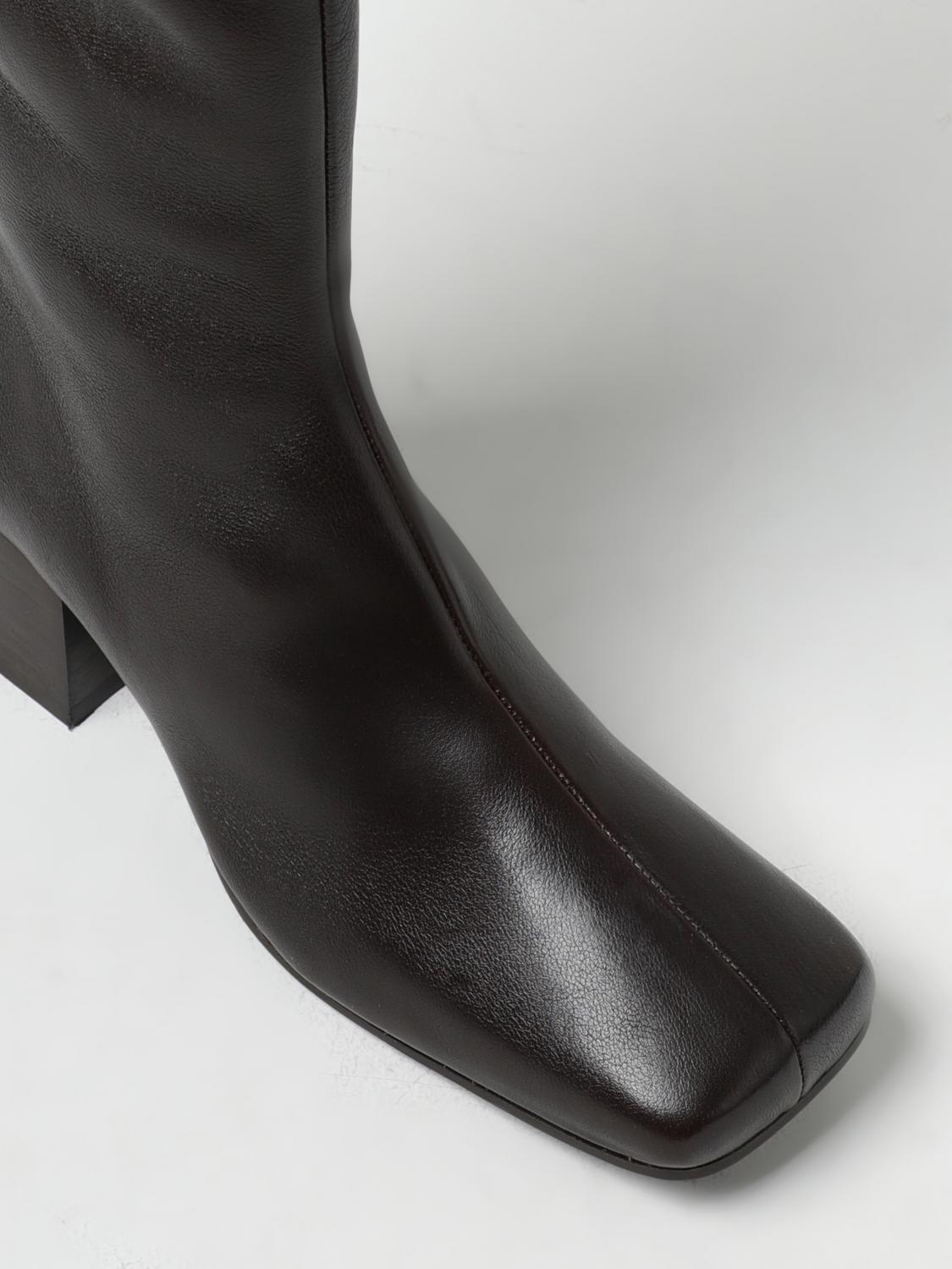 LEMAIRE STIVALI: Stivale Lemaire in pelle bottalata, Marrone - Img 4