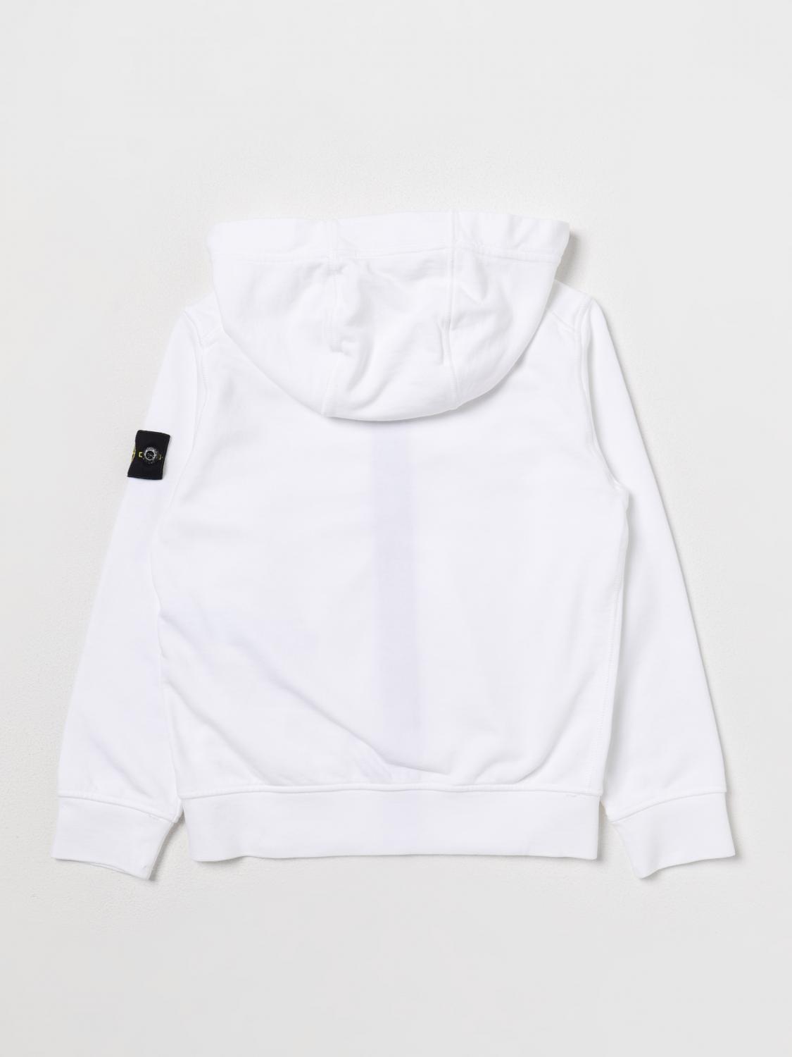 STONE ISLAND JUNIOR PULLOVER: Pullover kinder Stone Island Junior, Weiß - Img 2