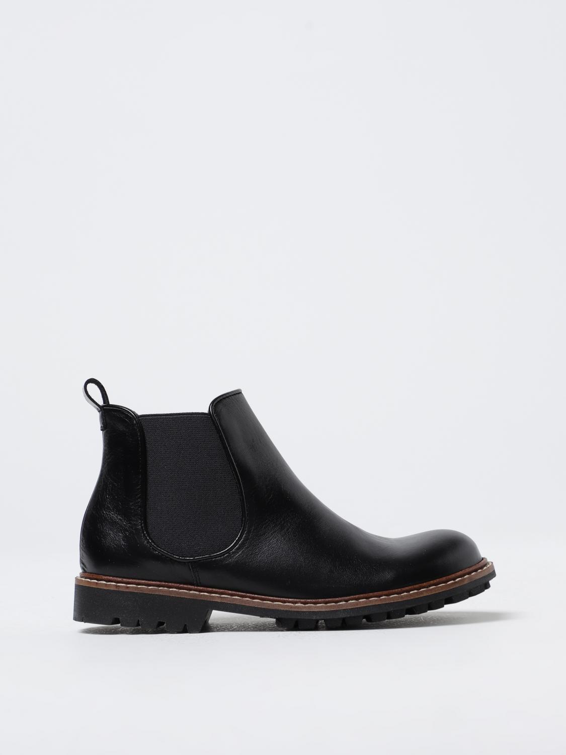 Bonpoint leather ankle boots - Black | W03BBOL00006 | GIGLIO.COM