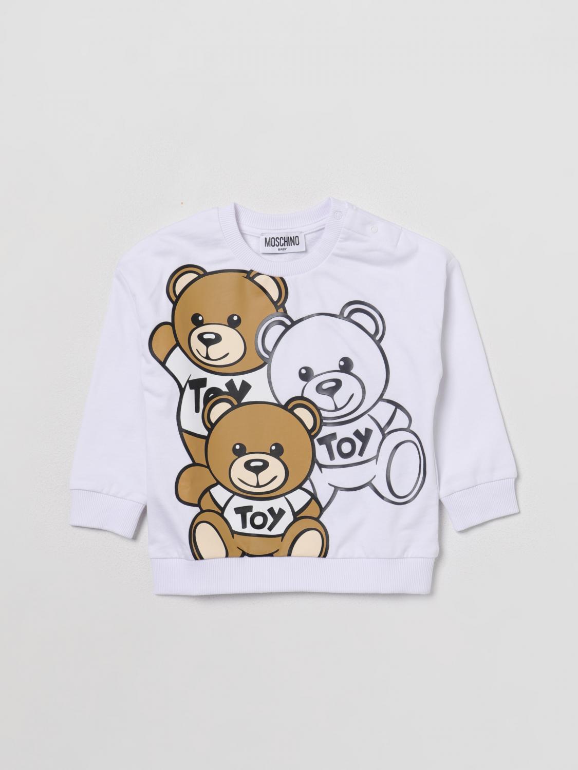 MOSCHINO PULL: Pull enfant Moschino Baby, Blanc - Img 1