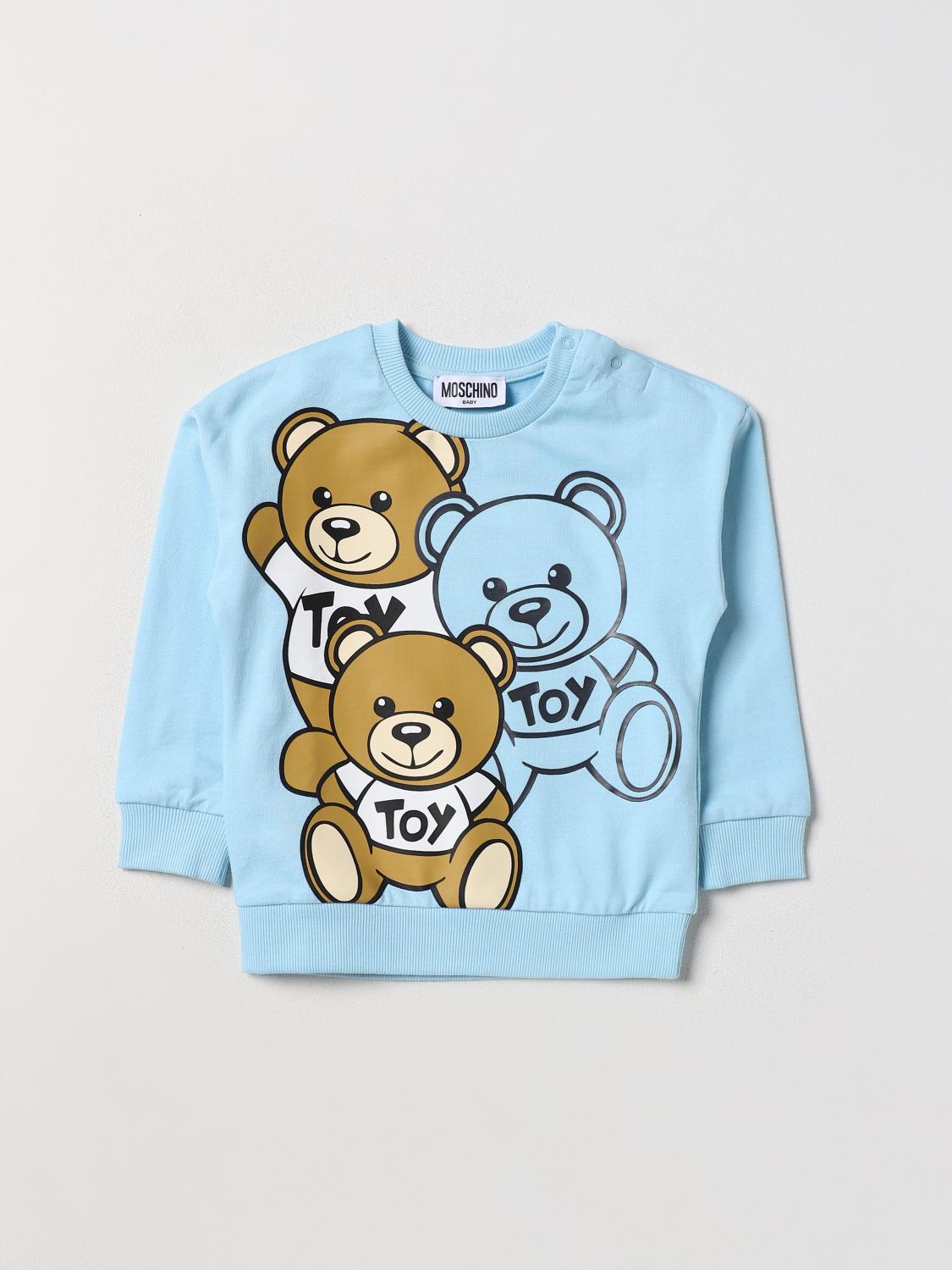 MOSCHINO PULL: Pull enfant Moschino Baby, Bleu Ciel - Img 1